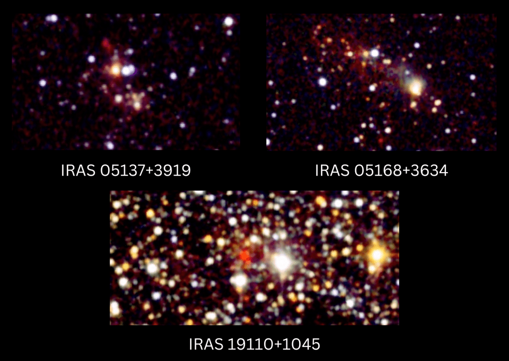 IRAS 05137+3919, IRAS 05168+3634, and IRAS 19110+1045 star forming region | spacelia